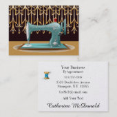 Carte De Visite Couture / Mode / Maîtrise (Devant / Derrière)