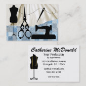 Carte De Visite Couture / Mode / Maîtrise - SRF (Devant / Derrière)