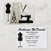 Carte De Visite Couture / Mode / Maîtrise - SRF (Devant / Derrière)