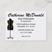 Carte De Visite Couture / Mode / Maîtrise - SRF (Dos)