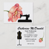 Carte De Visite Couture / Mode / Maîtrise - SRF (Devant / Derrière)