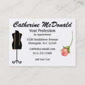 Carte De Visite Couture / Mode / Maîtrise - SRF (Dos)