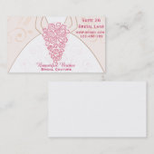 Carte De Visite Couture nuptiale, habillement Mariage (Devant / Derrière)