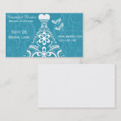 Carte De Visite Couture nuptiale, Porte nuptiale, vêtements Mariag (Devant / Derrière)