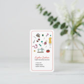 Carte De Visite Couture sur mesure & retouche Couturière (Debout devant)