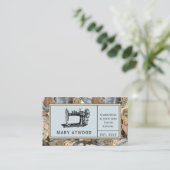 Carte De Visite Couture sur mesure vintage Seamstress (Debout devant)
