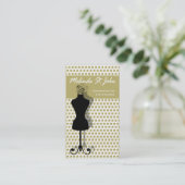 Carte De Visite Couturier de couture de mannequin de couturière (Debout devant)