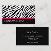 Carte De Visite Couturier de salon de coiffeur d'impression de (Devant / Derrière)