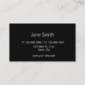 Carte De Visite Couturier de salon de coiffeur d'impression de (Dos)