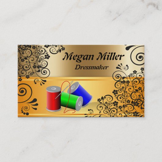 Carte De Visite Couturière (Devant)