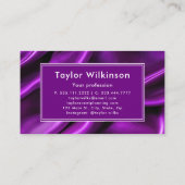 Carte De Visite Couturière Machine à Coudre Violet (Dos)