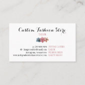 Carte De Visite Couturière retouches tailleur (Dos)