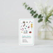 Carte De Visite Couturière sur mesure & retoucheuse (Debout devant)