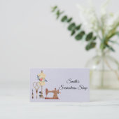 Carte De Visite Couturière Vintage (Debout devant)