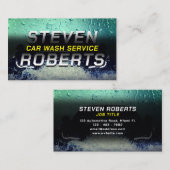 Carte De Visite Couvercle de lavage de voiture avec mousse d'eau d (Devant / Derrière)