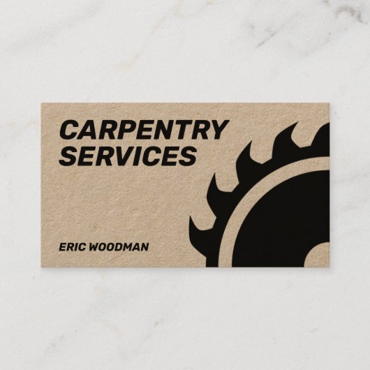 Carte De Visite Couvercle géant à scie circulaire (Devant)