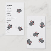 Carte De Visite Couvert En Morceau (Devant / Derrière)