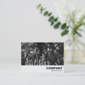 Carte De Visite Couvert forestier NB (Debout devant)