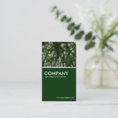 Carte De Visite Couvert forestier - Vert foncé (Debout devant)