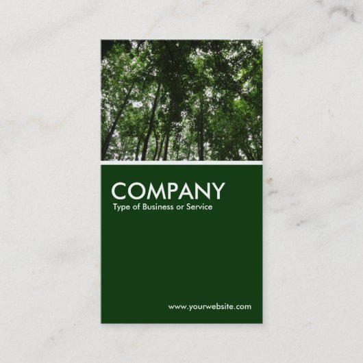 Carte De Visite Couvert forestier - Vert foncé (Devant)