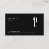 Carte De Visite Couverts de restaurant (Dos)