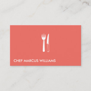 Carte De Visite Couverts de restaurant
