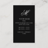 Carte De Visite Couverture (Dos)