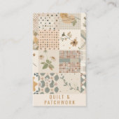 Carte De Visite Couverture beige pastel Patchwork Vêtements faits (Devant)