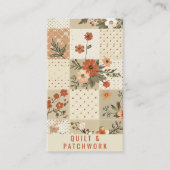 Carte De Visite Couverture beige pastel Patchwork Vêtements faits (Devant)
