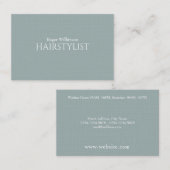 Carte De Visite Couverture bleue grise d'élite élégante élégante (Devant / Derrière)