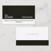 Carte De Visite Couverture concrète et blanche de faux foncé de (Devant / Derrière)