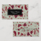 Carte De Visite Couverture crème en pierre de planète (Devant / Derrière)