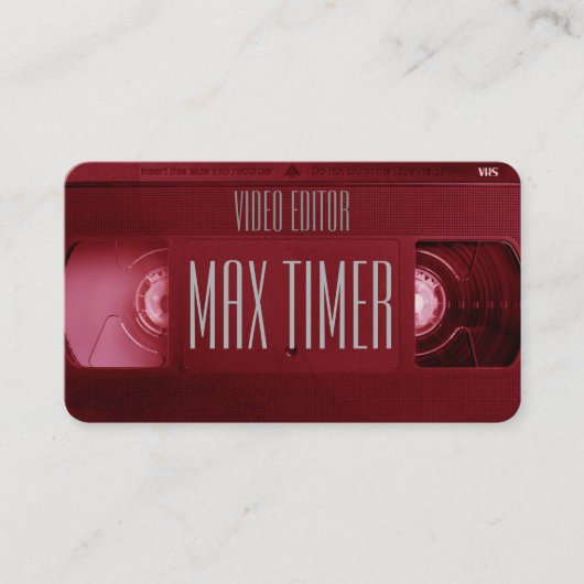 Carte De Visite Couverture de cassette vidéo de cassette de VHS (Devant)