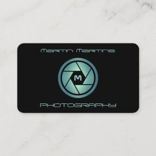 Carte De Visite Couverture de lentille futuriste moderne
