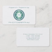 Carte De Visite Couverture de lentille futuriste moderne (Devant / Derrière)