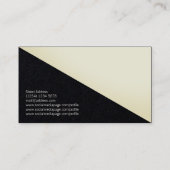 Carte De Visite Couverture de ligne triangulaire diagonale moderne (Dos)