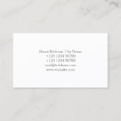 Carte De Visite Couverture de règle triangle (Dos)