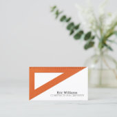 Carte De Visite Couverture de règle triangle (Debout devant)