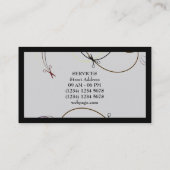 Carte De Visite Couverture de service de salon de coiffeur de (Dos)