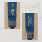 Carte De Visite Couverture de trace de pinceau de Faux (Devant / Derrière)