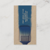 Carte De Visite Couverture de trace de pinceau de Faux (Dos)