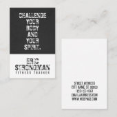 Carte De Visite Couverture des textes de citation de motivation (Devant / Derrière)