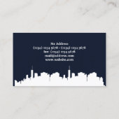 Carte De Visite Couverture d'illustration d'horizon de ville (Dos)