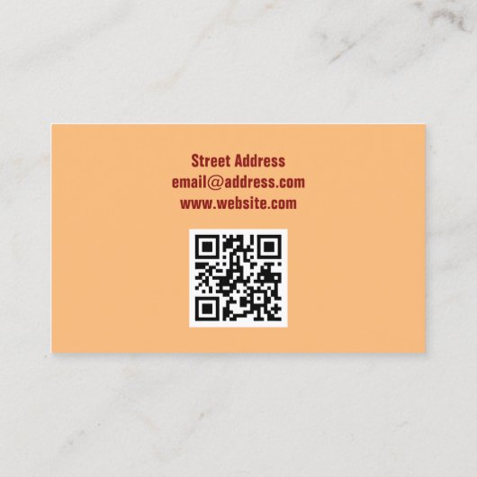 Carte De Visite Couverture drôle des textes de calembour (Dos)