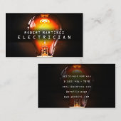 Carte De Visite Couverture électrique de l'image de l'ampoule (Devant / Derrière)