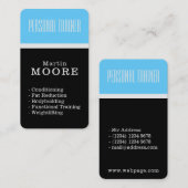 Carte De Visite Couverture élégante de l'espace moderne de fente (Devant / Derrière)