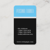 Carte De Visite Couverture élégante de l'espace moderne de fente (Dos)