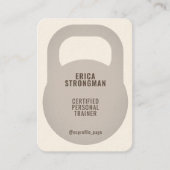 Carte De Visite Couverture en forme de Kettlebell (Devant)