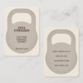 Carte De Visite Couverture en forme de Kettlebell (Devant / Derrière)