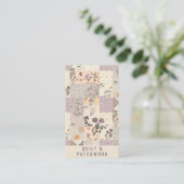 Carte De Visite Couverture en lilac Patchwork Vêtements faits main (Debout devant)